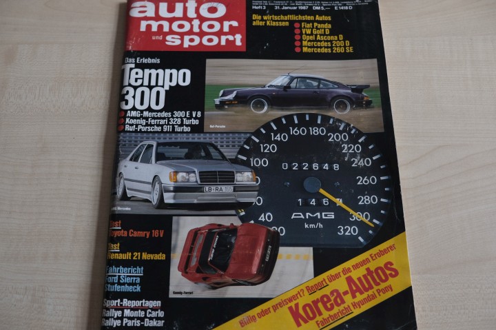 Deckblatt Auto Motor und Sport (03/1987)